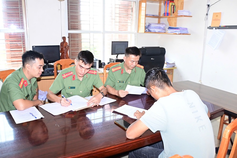 Xử lý một trường hợp xuyên tạc, sai sự thật trên mạng xã hội ở địa bàn huyện An Lão 